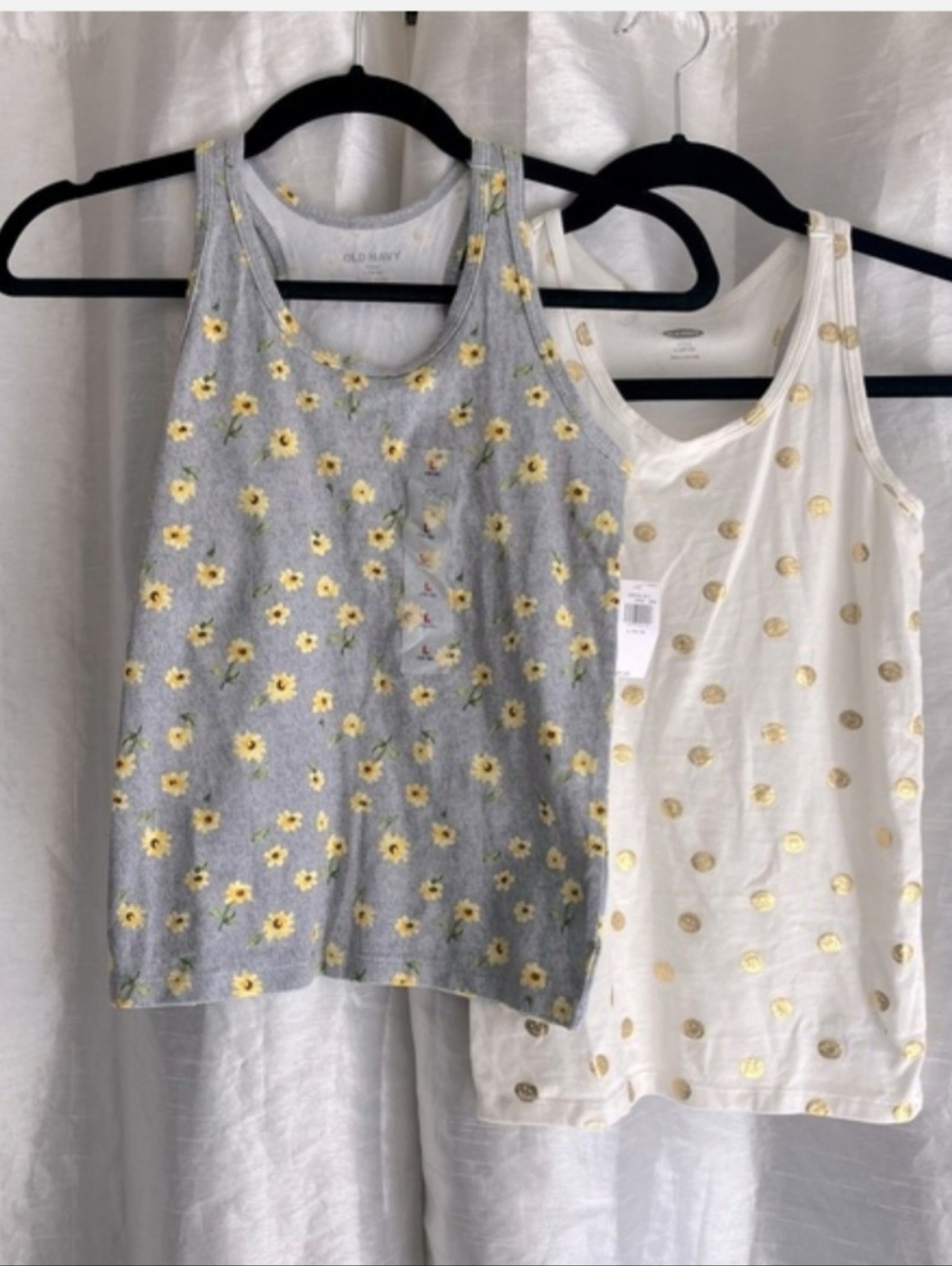 NWT Old Navy fitted tank tops, girls L/10/12